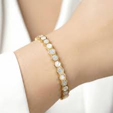 Bracelet Hexagonal Style "Bee My Love"
