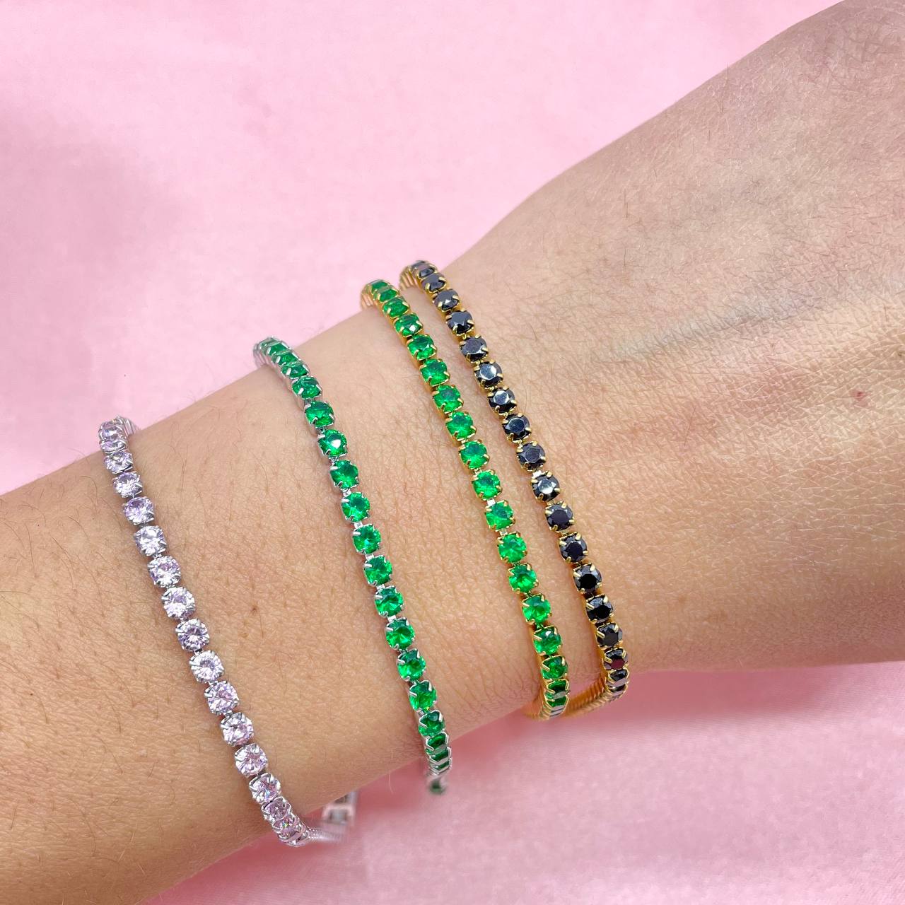 Bracciale donna tennis Chunky