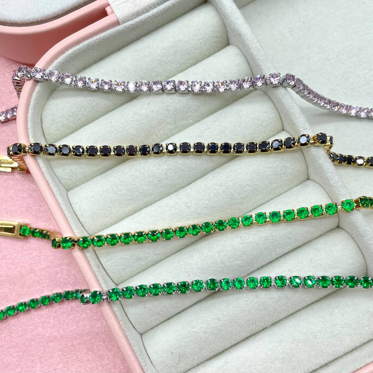 Bracciale donna tennis Chunky